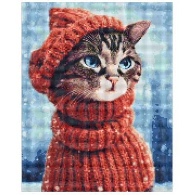 Ideyka Diamantmosaik - Seltsame Katze 40x50cm Ideyka Diamantmosaik - Seltsame Katze 40x50cm