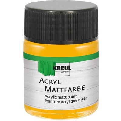 Kreul, Künstlerfarbe + Bastelfarbe, Acryl Mattfarbe Goldgelb 50ml (50 ml) Kreul, Künstlerfarbe + Bastelfarbe, Acryl Mattfarbe Goldgelb 50ml (50 ml)
