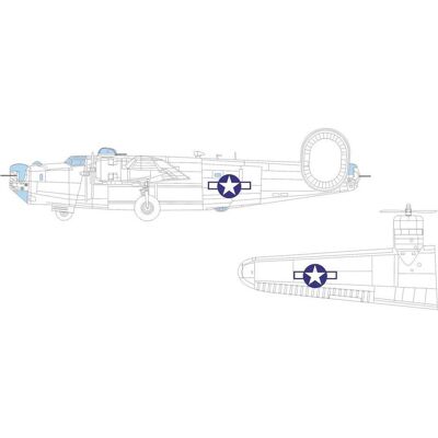 Eduard B-24J US national insignia HOBBY BOSS Eduard B-24J US national insignia HOBBY BOSS