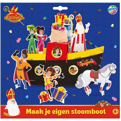 Grafix Sinterklaas-Club: Bau dein eigenes Dampfschiff inkl. Aufkleber Grafix Sinterklaas-Club: Bau dein eigenes Dampfschiff inkl. Aufkleber