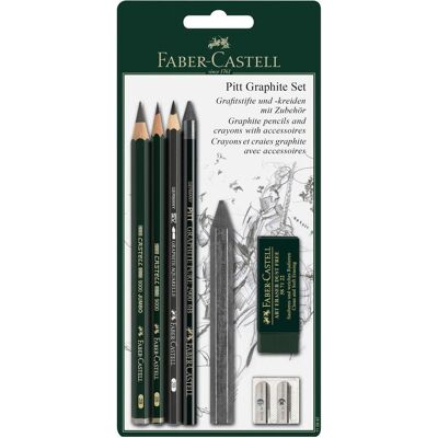 Faber-Castell, Bleistift, Pitt Graphite Set (8 mm, 2B, 6B, 5x) Faber-Castell, Bleistift, Pitt Graphite Set (8 mm, 2B, 6B, 5x)