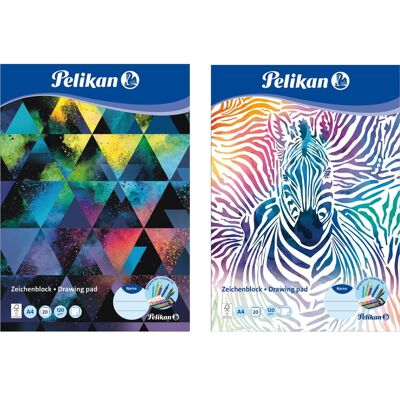 Pelikan Heft + Block, Zeichenblock (A4, Blanko) Pelikan Heft + Block, Zeichenblock (A4, Blanko)