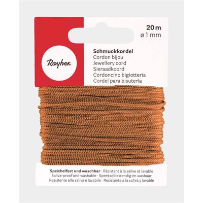 Rayher Schmuckkordel kastanie, ø 1 mm x 20 m Rayher Schmuckkordel kastanie, ø 1 mm x 20 m