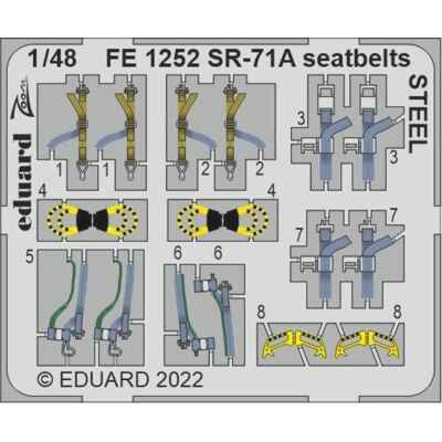 Eduard SR-71A seatbelts STEEL for REVELL Eduard SR-71A seatbelts STEEL for REVELL