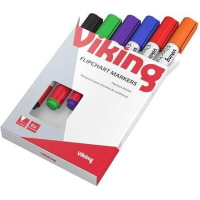Niceday, Marker, Flipchartmarker 1-3mm assortiert Rundspitze (6x) Niceday, Marker, Flipchartmarker 1-3mm assortiert Rundspitze (6x)
