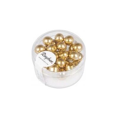 Rayher Renaissance Glaswachsperlen, 8mm ø, gold, 25 St Rayher Renaissance Glaswachsperlen, 8mm ø, gold, 25 St