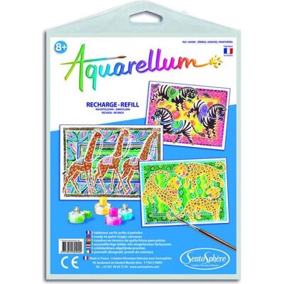 Sentosphere aquarellum gm nachfüllpackung zebras giraffen panther Sentosphere aquarellum gm nachfüllpackung zebras giraffen panther