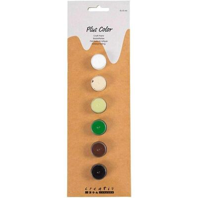Creativ Company, Künstlerfarbe + Bastelfarbe, Acrylfarbe Hobbyfarbe Plus Color 6 x 5 ml, Natur (5 ml) Creativ Company, Künstlerfarbe + Bastelfarbe, Acrylfarbe Hobbyfarbe Plus Color 6 x 5 ml, Natur (5 ml)