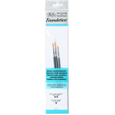 Winsor & Newton, Pinsel, Foundation watercolor brush set 3pcs ass. Winsor & Newton, Pinsel, Foundation watercolor brush set 3pcs ass.