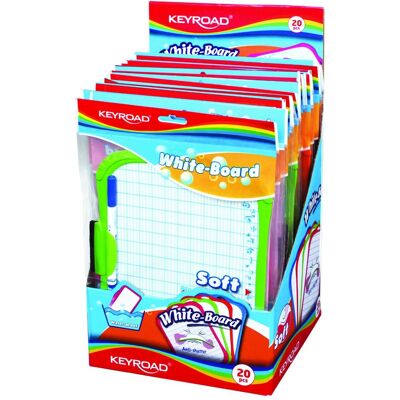 Keyroad Mini-trockenlöschtafel, für kinder, mit marker, a4, farbmischung Keyroad Mini-trockenlöschtafel, für kinder, mit marker, a4, farbmischung