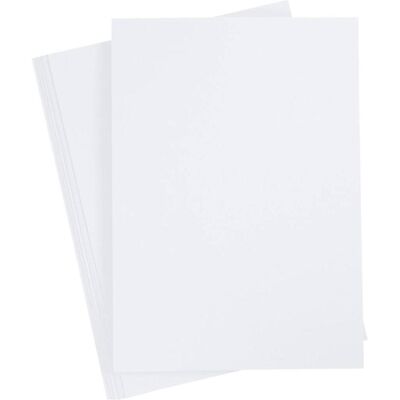 Creativ Company, Bastelpapier, Card Paper, A4, 180 g, white, 25 sheet/ 1 pack (180 g/m², 25x) Creativ Company, Bastelpapier, Card Paper, A4, 180 g, white, 25 sheet/ 1 pack (180 g/m², 25x)