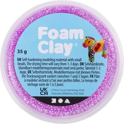 Foam Clay, Modelliermasse, , light lilac, 35 g/ 1 tub Foam Clay, Modelliermasse, , light lilac, 35 g/ 1 tub