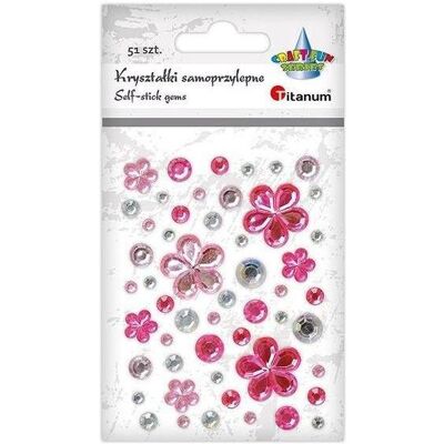 Titanum Selbstklebende Kristalle Blumen Mix 53 Stk Titanum Selbstklebende Kristalle Blumen Mix 53 Stk