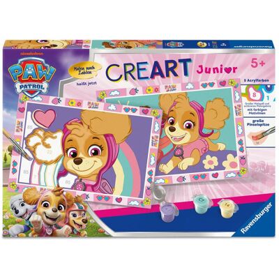 Ravensburger CreArt, Malen nach Zahlen Junior – Paw Patrol mit Skye Ravensburger CreArt, Malen nach Zahlen Junior – Paw Patrol mit Skye