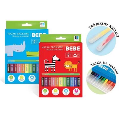 Oster, Marker, B&B Kids Marker 12 Farben (12x) Oster, Marker, B&B Kids Marker 12 Farben (12x)