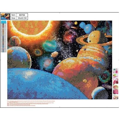 ART Panta Plast Mozaika Diamentowa 5D Kit 40X50 Cm Galaxy - Diamantmalerei-Set ART Panta Plast Mozaika Diamentowa 5D Kit 40X50 Cm Galaxy - Diamantmalerei-Set