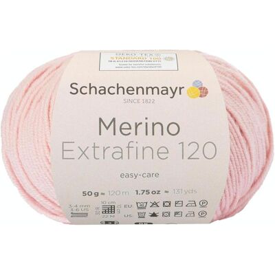 Schachenmayr ca. 120 m 00135 puderrosa 50 g, Garn + Wolle, Rosa Schachenmayr ca. 120 m 00135 puderrosa 50 g, Garn + Wolle, Rosa