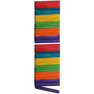 Glorex Bastelhölzer 8x65mm 100St farbig sortiert Glorex Bastelhölzer 8x65mm 100St farbig sortiert