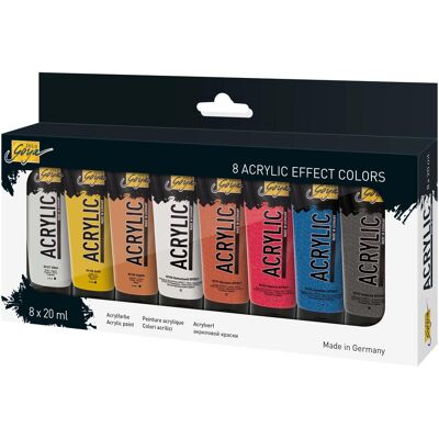 Kreul, Künstlerfarbe + Bastelfarbe, SOLO GOYA Acrylic 20 ml 8er Set Effect Colors (20 ml) Kreul, Künstlerfarbe + Bastelfarbe, SOLO GOYA Acrylic 20 ml 8er Set Effect Colors (20 ml)