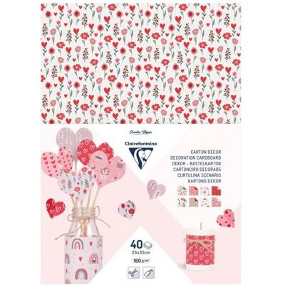 Clairefontaine, Bastelpapier, Dekor-Bastelkarton (160 g/m², 40x) Clairefontaine, Bastelpapier, Dekor-Bastelkarton (160 g/m², 40x)