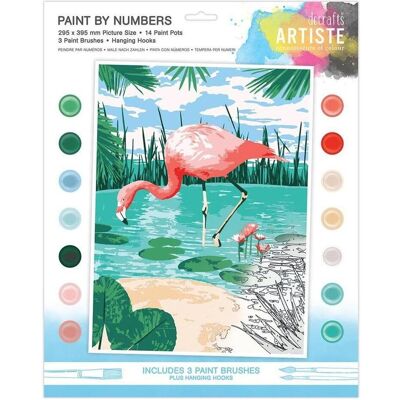 Docrafts Artiste Tropical Flamingo - Malen nach Zahlen Docrafts Artiste Tropical Flamingo - Malen nach Zahlen