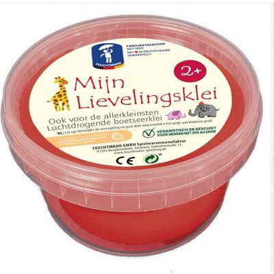 Feuchtmann, Modelliermasse, My Favourite Clay - rot, 500gr. Feuchtmann, Modelliermasse, My Favourite Clay - rot, 500gr.