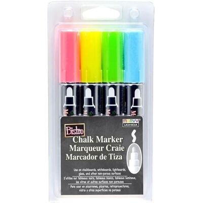 Marvy, Marker, Bistro Kreidemarker 4 Farben (4x) Marvy, Marker, Bistro Kreidemarker 4 Farben (4x)