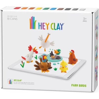 Tm, Modelliermasse, Hey Clay Plastic Mass Farm Vögel 18009CEE Tm, Modelliermasse, Hey Clay Plastic Mass Farm Vögel 18009CEE