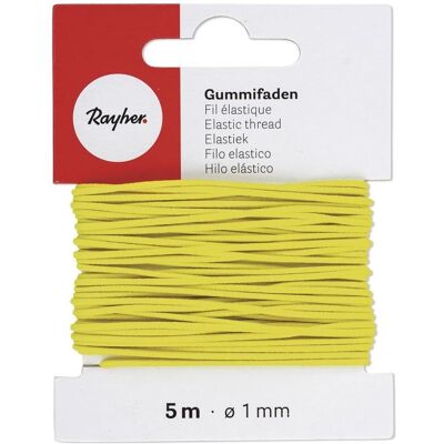 Rayher Gummifaden 1mm Gelb 5m Rayher Gummifaden 1mm Gelb 5m