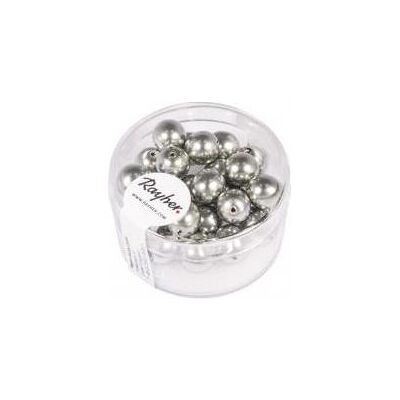 Rayher Renaissance Glaswachsperlen, 8mm ø, altsilber Rayher Renaissance Glaswachsperlen, 8mm ø, altsilber