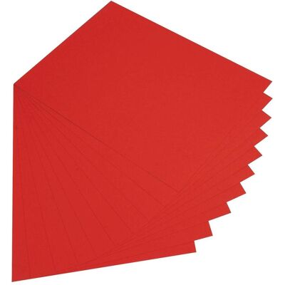 Folia, Bastelpapier, Tonpapier, (B)500 x (H)700 mm, 130 g/qm, hochrot (130 g/m², 10x) Folia, Bastelpapier, Tonpapier, (B)500 x (H)700 mm, 130 g/qm, hochrot (130 g/m², 10x)