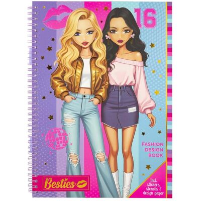 Grafix Besties Fashion Designbuch A4 mit Accessoires Grafix Besties Fashion Designbuch A4 mit Accessoires