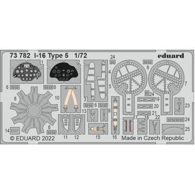 Eduard I-16 Type 5 for CLEAR PROP Eduard I-16 Type 5 for CLEAR PROP
