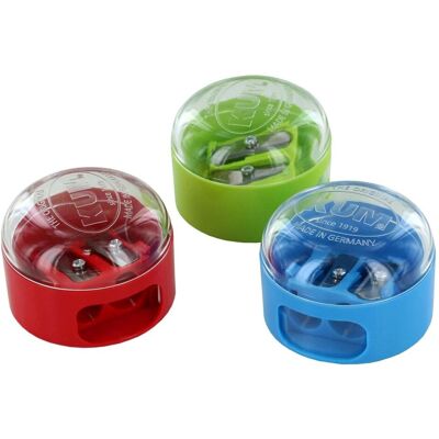 Kum, Spitzer, Doppelspitzdose 208 K2 Pop Kunststoff farbig sortiert Blister Kum, Spitzer, Doppelspitzdose 208 K2 Pop Kunststoff farbig sortiert Blister