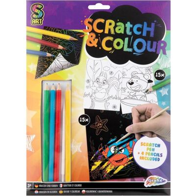Grafix Bastelset Scratch and Colors A4 Grafix Bastelset Scratch and Colors A4