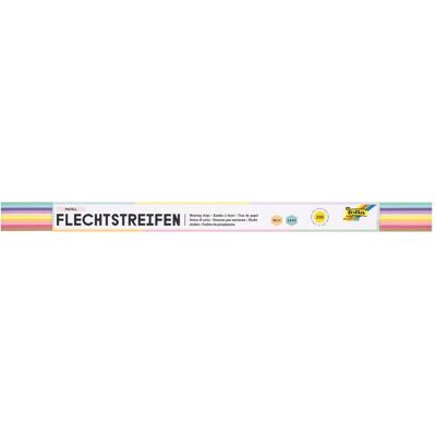 Folia, Bastelpapier, Bastelset Flechtstreifen farbsortiert 200 St. (130 g/m², 200x) Folia, Bastelpapier, Bastelset Flechtstreifen farbsortiert 200 St. (130 g/m², 200x)