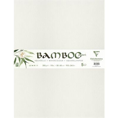 Clairefontaine, Bastelpapier, 5 Bögen Bambuspapier (250 g/m², 5x) Clairefontaine, Bastelpapier, 5 Bögen Bambuspapier (250 g/m², 5x)