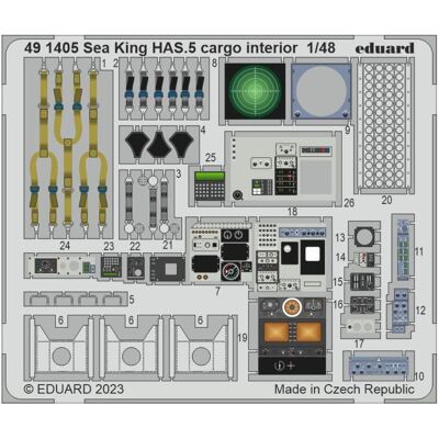 Eduard Sea King HAS.5 cargo interior 1/48 Eduard Sea King HAS.5 cargo interior 1/48