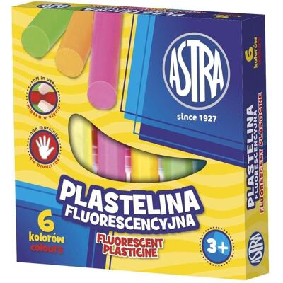 Astra, Modelliermasse, Fluoreszierendes Plastilin 6 Farben Astra, Modelliermasse, Fluoreszierendes Plastilin 6 Farben