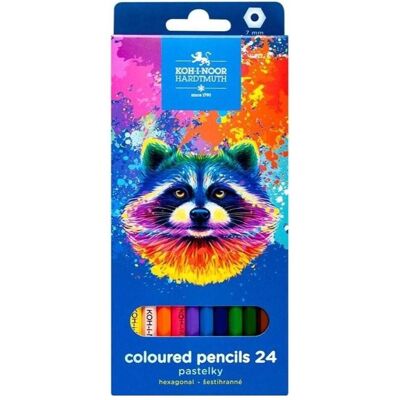 Koh-i-Noor, Malstifte, Buntstifte 24 St. Waschbär (24x) Koh-i-Noor, Malstifte, Buntstifte 24 St. Waschbär (24x)