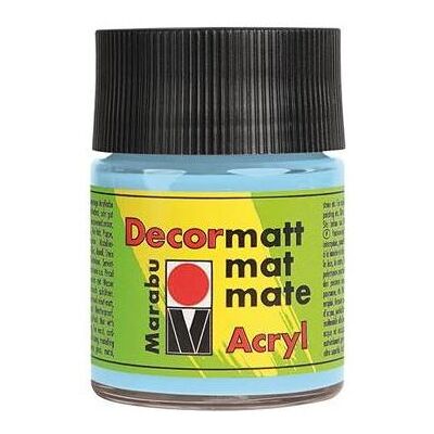 Marabu, Künstlerfarbe + Bastelfarbe, Decormatt Acryl, 50 ml, Blue, Matte, Bottle, Weatherproof (50 ml) Marabu, Künstlerfarbe + Bastelfarbe, Decormatt Acryl, 50 ml, Blue, Matte, Bottle, Weatherproof (50 ml)