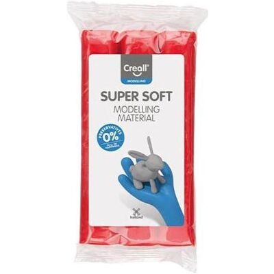 Creall, Modelliermasse, Supersoft Clay Konservierungsmittelfrei Rot - 500g. Creall, Modelliermasse, Supersoft Clay Konservierungsmittelfrei Rot - 500g.
