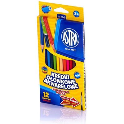 Astra, Malstifte, Aquarellstifte 12 Farben (12x) Astra, Malstifte, Aquarellstifte 12 Farben (12x)