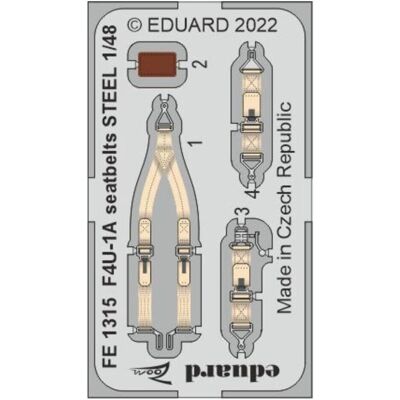 Eduard F4U-1A seatbelts STEEL for HOBBY BOSS Eduard F4U-1A seatbelts STEEL for HOBBY BOSS