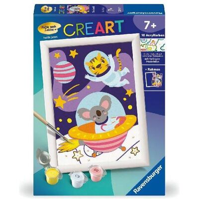 Ravensburger CreArt - Malen nach Zahlen 23991 - Tiere im All - ab 7 Jahren Ravensburger CreArt - Malen nach Zahlen 23991 - Tiere im All - ab 7 Jahren