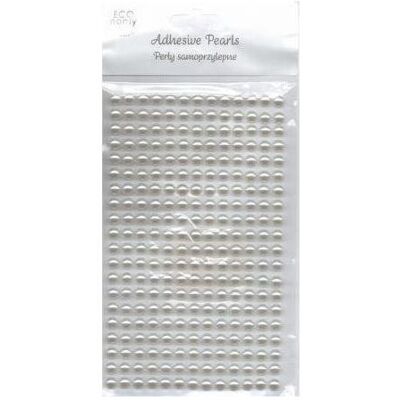 DP Craft Elfenbeinfarbene selbstklebende Perlen 6mm 260 Stk DP Craft Elfenbeinfarbene selbstklebende Perlen 6mm 260 Stk