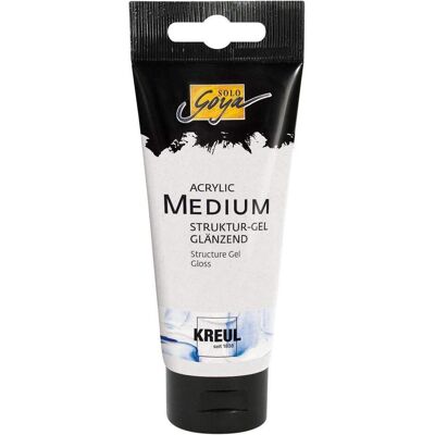 Kreul, Modelliermasse, 87101 - Solo Goya Acrylic Medium, 100 ml Tube, Strukturgel glänzend, cremige Spachtelmasse, tr Kreul, Modelliermasse, 87101 - Solo Goya Acrylic Medium, 100 ml Tube, Strukturgel glänzend, cremige Spachtelmasse, tr