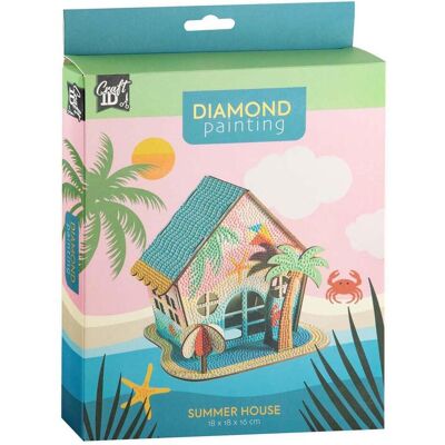 Grafix Diamantmalerei Sommerhaus - 18x18x16cm Grafix Diamantmalerei Sommerhaus - 18x18x16cm