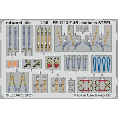 Eduard F-4B seatbelts STEEL 1/48 for TAMIYA Eduard F-4B seatbelts STEEL 1/48 for TAMIYA