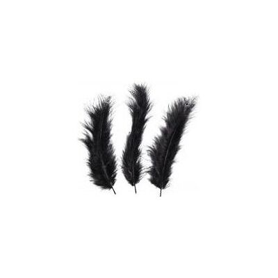 Rayher Flauschfeder, schwarz, 15 Stück Rayher Flauschfeder, schwarz, 15 Stück
